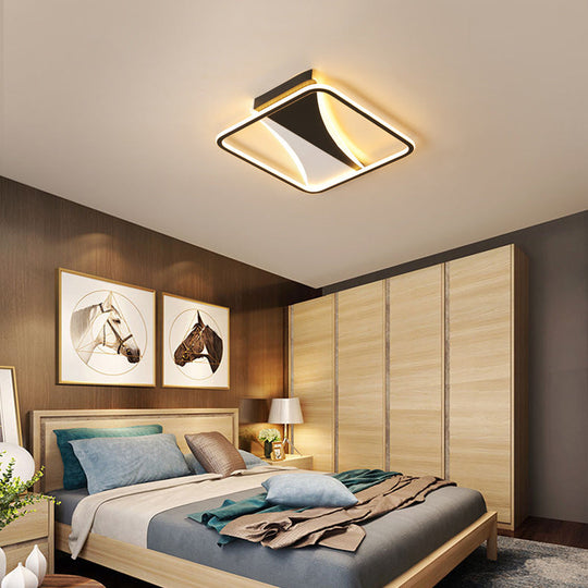 Ultra Thin Flush Metallic Led Ceiling Light - Warm/White Various Sizes Available White / 16 Warm
