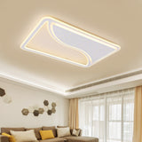 19/35.5 W Super Thin Flush Mount Light White Finish Led Indoor With Warm/White Lighting -