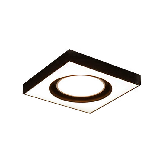 Modern Black And White Acrylic Led Ceiling Light For Cloth Shop