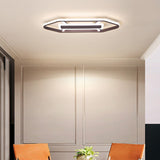 Nordic Iron Led Flush Lighting For Bedroom In Warm/White Light (23.5 31.5 39 W)