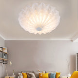 Modern White Acrylic Flush Mount Led Light With Dome Shade - 21/26 Wide / 21 B