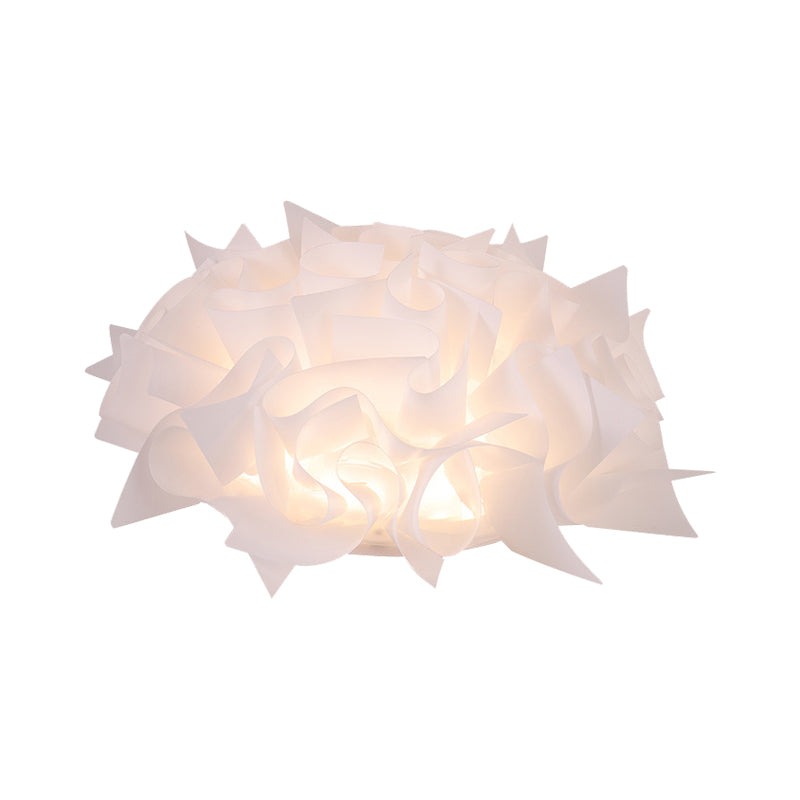 Contemporary Acrylic Flush Ceiling Lamp With Led Light Fixture - Blue/Brown/Orange
