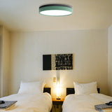 Nordic Tambour Led Ceiling Light In White With 12/16/19.5 Inch Diameter And Color Options