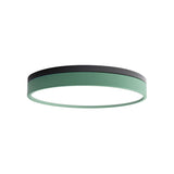 Nordic Tambour Led Ceiling Light In White With 12/16/19.5 Inch Diameter And Color Options