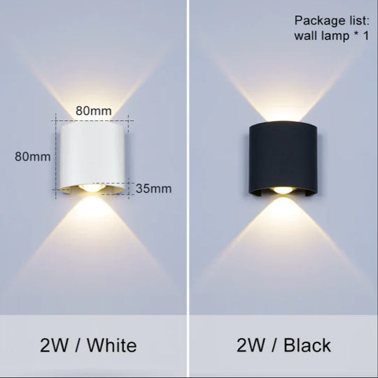 Led Outdoor Waterproof Wall Lamp Led Light Porch Courtyard Garden Lights Balconi Lighting Outdoor