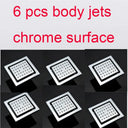 4 Inch Shower Body Nozzle Side Spray Massage Large Body Jet Bathroom Accessories 6 pcs chrome surface shower Faucet