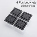 4 Inch Shower Body Nozzle Side Spray Massage Large Body Jet Bathroom Accessories 4 pcs black surface shower Faucet