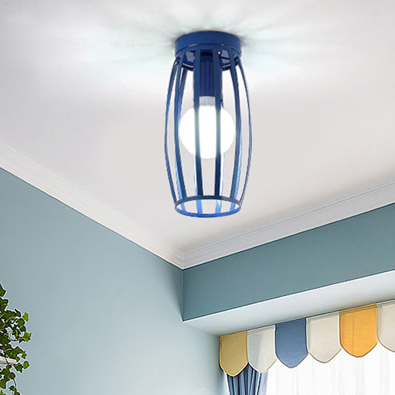 Nordic Metal Ceiling Mount Lamp | Oval Flush Light 1 Corridor Lighting -