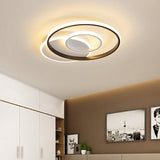 Minimalist Black & White Ceiling Light With Integrated Led - Warm/White -Multiple Sizes