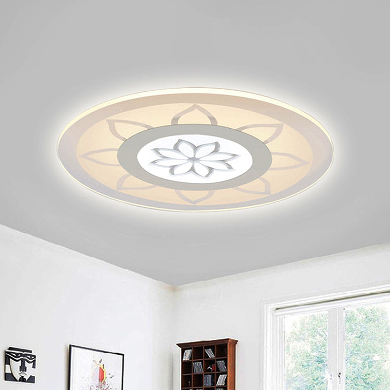 Blossom Acrylic Led Flushmount Ceiling Lamp In Warm/White 8/16.520.5 Wide