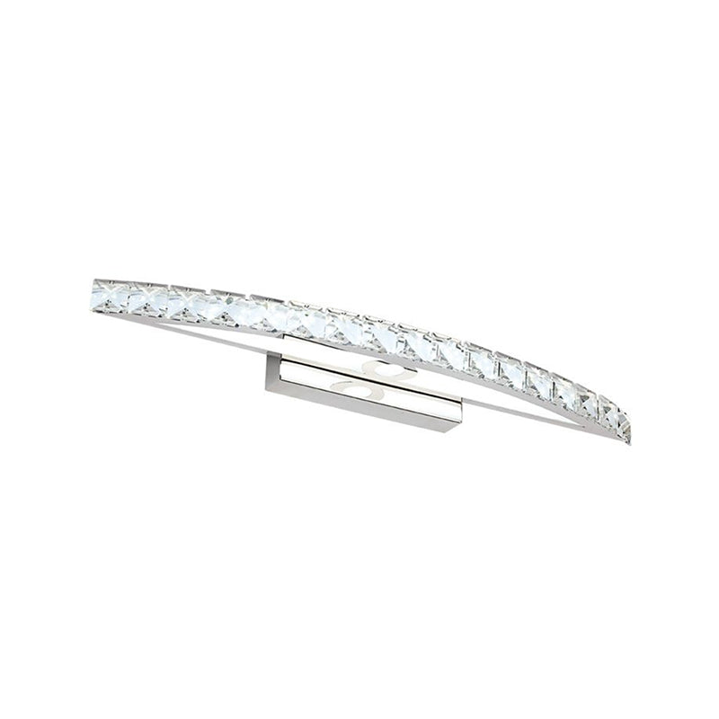 Modern Crystal Bow Wall Sconce In Clear/Champagne 17-27.5 Wide