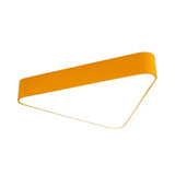 Modern Triangle Led Ceiling Light - Slim Flush Mount Design Yellow / Warm 18