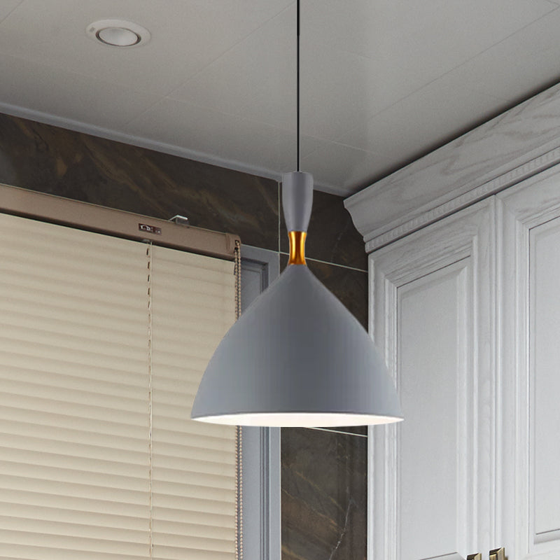 Contemporary Aluminum Funnel Suspension Pendant Lamp - Fits Study Room Or Cafe 6.5/10 Inch Wide 1