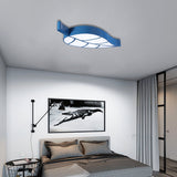 Cartoon Led Ceiling Lamp For Kindergarten Classrooms Blue