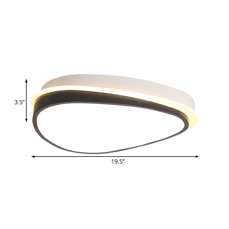 Waterdrop Acrylic Flush Ceiling Light - Minimalist Led 16’/19.5’/23.5’ Wide Warm/White