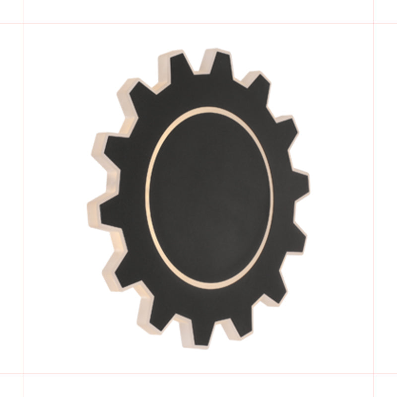 Minimalistic Led Wall Sconce: Acrylic Black/White Finish Warm/White Light