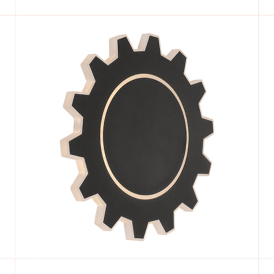 Minimalistic Led Wall Sconce: Acrylic Black/White Finish Warm/White Light