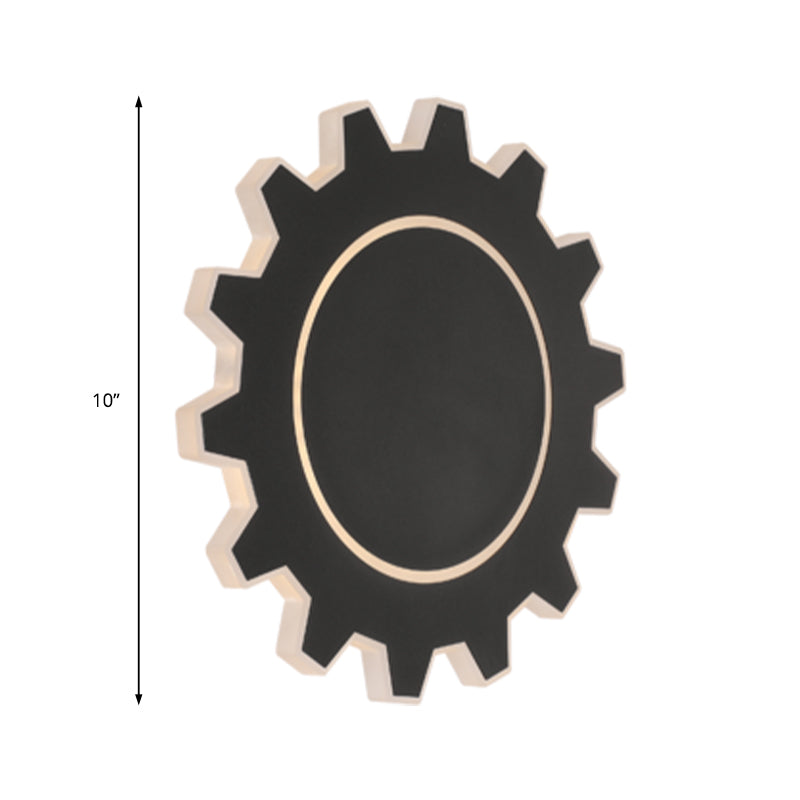 Minimalistic Led Wall Sconce: Acrylic Black/White Finish Warm/White Light