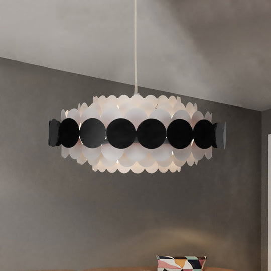 Contemporary Acrylic Oval Chandelier: Led Hanging Pendant Lamp For Living Room - 16/19.5/23.5 Wide