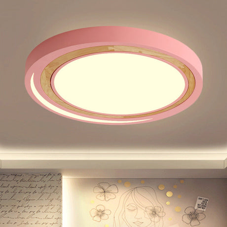 Modern Nordic Solar Eclipse Led Ceiling Light For Study Room Pink / 16.5 White