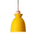 Contemporary Gray/White Bell Shade Pendant Ceiling Lamp - Metallic Indoor Hanging Light With 1 Bulb