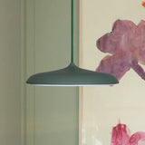 Modern Metal Pendant Light With White/Pink/Yellow Shade - 10/16 Diameter Warm/White Lighting