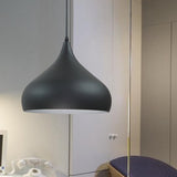 12.5/16.5 Wide Dome Pendant Lighting Modern Iron Hanging Light - 1 Black/White/Red

Note: Although
