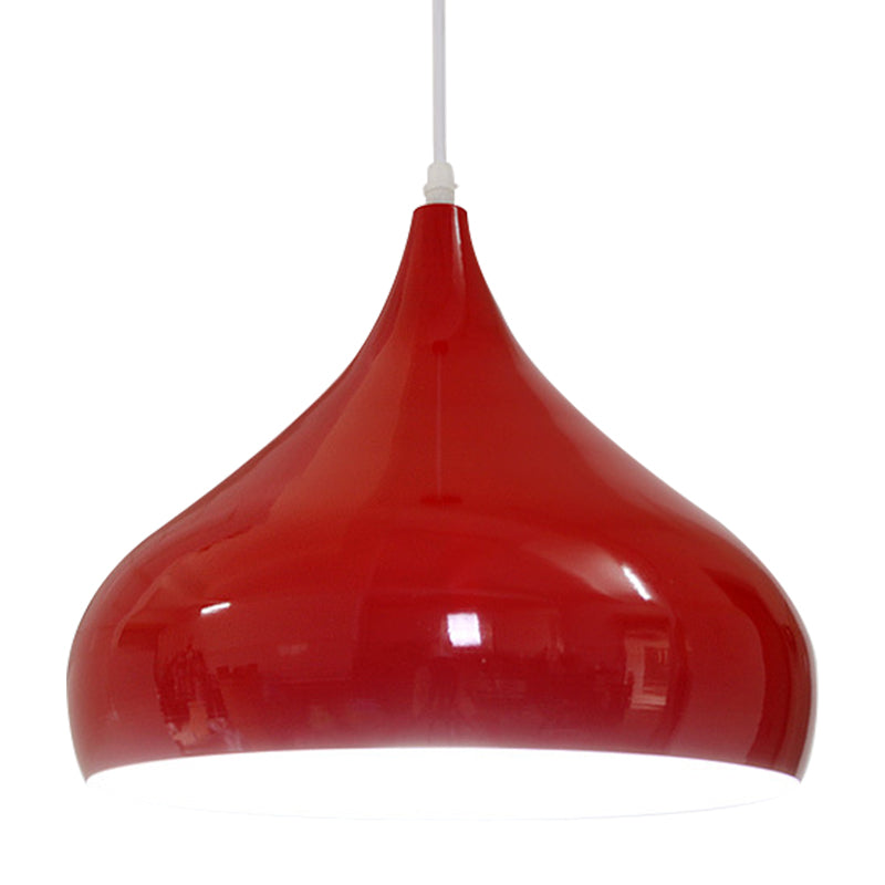 12.5/16.5 Wide Dome Pendant Lighting Modern Iron Hanging Light - 1 Black/White/Red

Note: Although