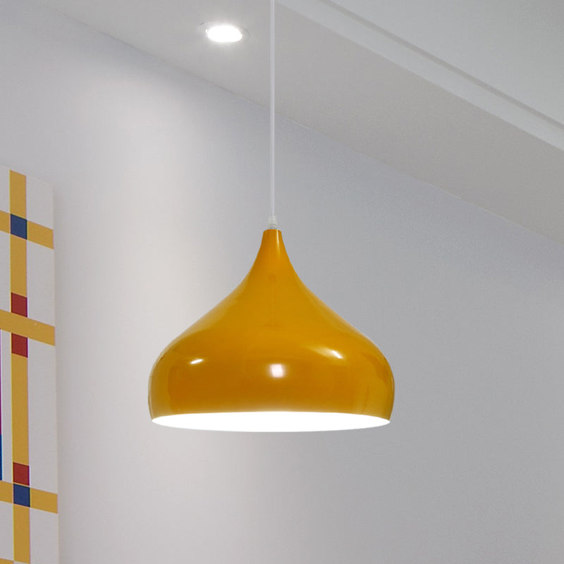 12.5/16.5 Wide Dome Pendant Lighting Modern Iron Hanging Light - 1 Black/White/Red

Note: Although