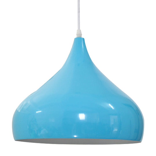 12.5/16.5 Wide Dome Pendant Lighting Modern Iron Hanging Light - 1 Black/White/Red

Note: Although