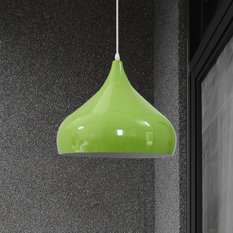12.5/16.5 Wide Dome Pendant Lighting Modern Iron Hanging Light - 1 Black/White/Red

Note: Although