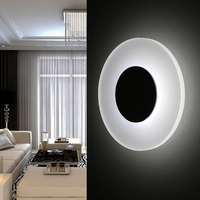 Ultra Thin Acrylic Led Wall Sconce In Warm/White/Natural Light - Minimalist Design