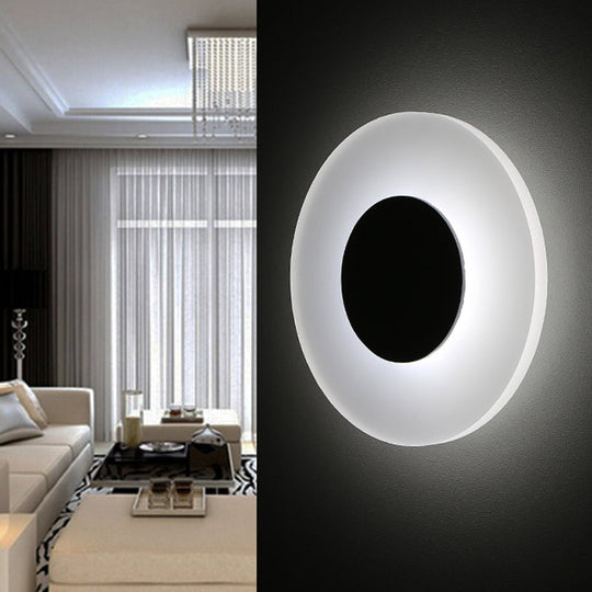 Ultra Thin Acrylic Led Wall Sconce In Warm/White/Natural Light - Minimalist Design