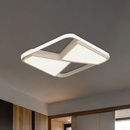 Nordic Style Led Ceiling Light In Black/White – Warm/White Lighting