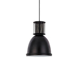 Retro Metallic Black Dome Pendant Light With Mesh Design 7.5’/11’ Width