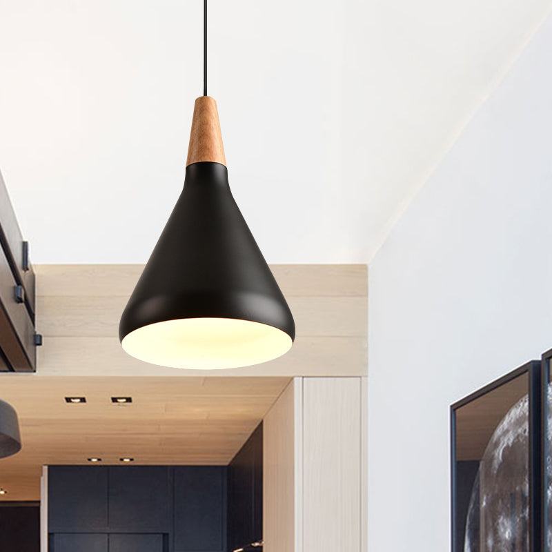 7’/11’/15’ W Cone Dining Table Pendant Light - Simple Metallic Design Adjustable Cord