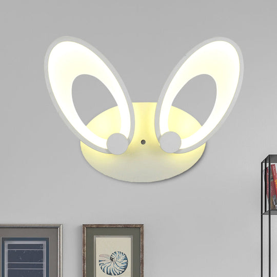 Contemporary Led Acrylic Wall Sconce Light Fixture - White Finish Warm/White Perfect For Corners