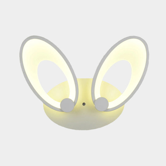 Contemporary Led Acrylic Wall Sconce Light Fixture - White Finish Warm/White Perfect For Corners