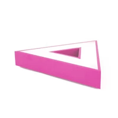 Modern Acrylic Triangle Flush Ceiling Light - Game Room Stylish Lamp