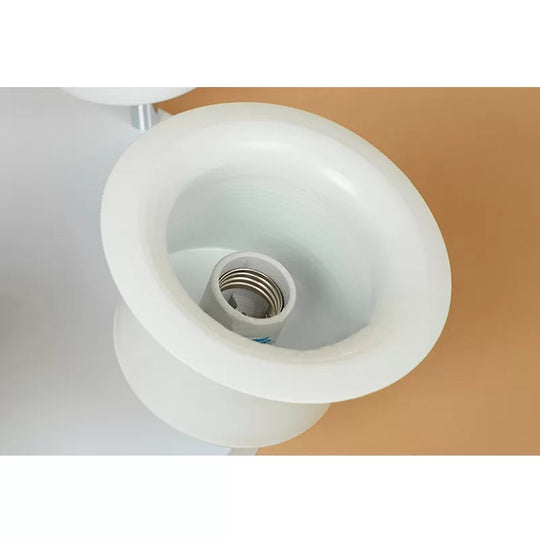 Contemporary Rotatable Ceiling Lamp In White For Boys’ Bedroom