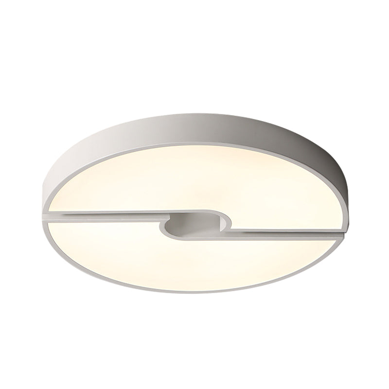 Modern Led Acrylic Flushmount Ceiling Light - White 16-23.5 Inch Width Options