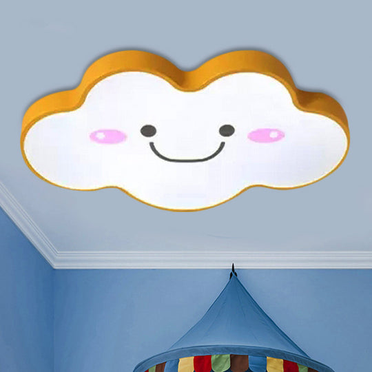 Smiling Cloud Ceiling Light - Children’s Nordic Style Acrylic Fixture