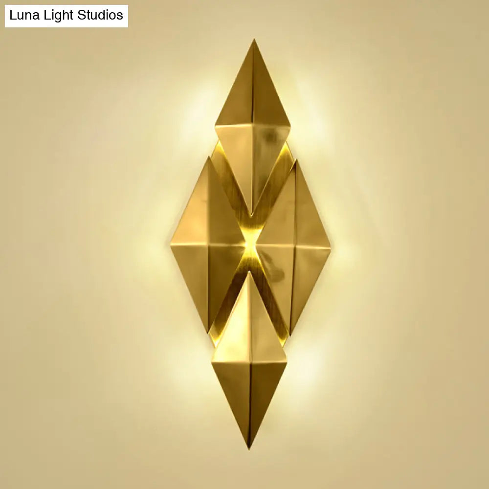 7 & 11 Rhombus Metal Sconce Light - Colonial Style Wall Mounted Fixture