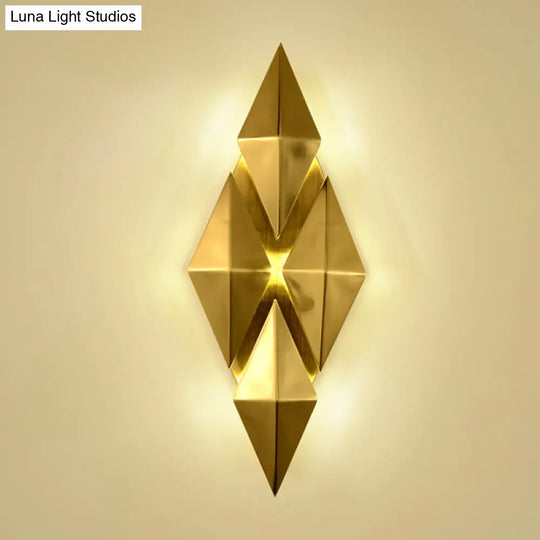 7 & 11 Rhombus Metal Sconce Light - Colonial Style Wall Mounted Fixture