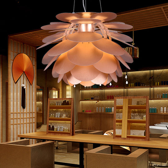 Copper Finish Pinecone Pendant Light For Contemporary Restaurant Decor