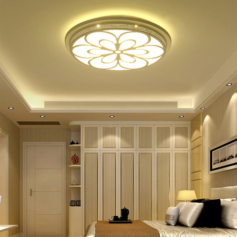 Modern Acrylic Led Flushmount Flower Ceiling Light For Dining Room And Bedroom
