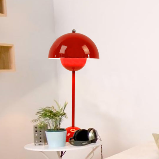 Macaroon Finish Table Lamp With Dome Shade Ideal For Study Room Or Reading Nook