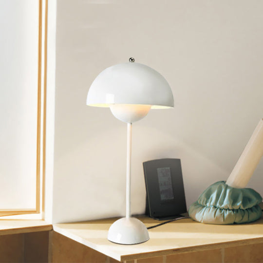 Macaroon Finish Table Lamp With Dome Shade Ideal For Study Room Or Reading Nook