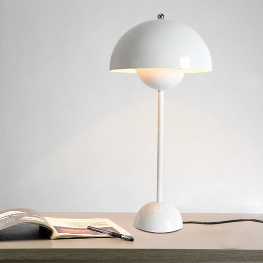 Macaroon Finish Table Lamp With Dome Shade Ideal For Study Room Or Reading Nook
