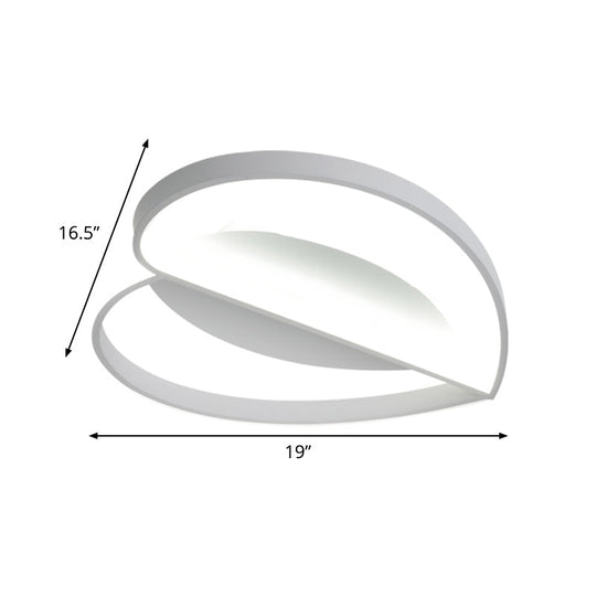 Heart - Shaped Led Flush Mount Light For Bedroom - 19’/21’ Wide